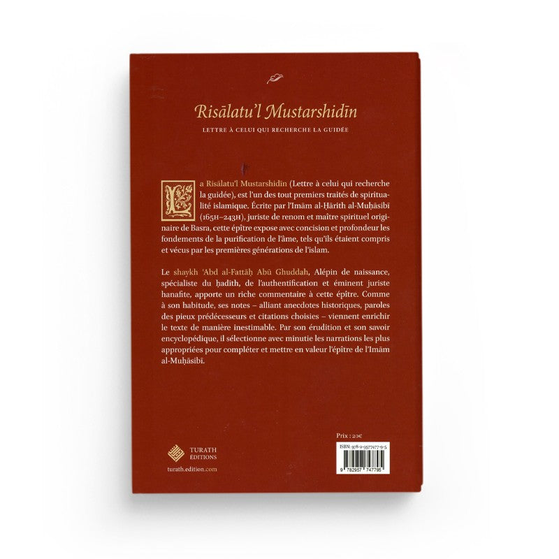 Risālatu’l Mustarshidīn – Lettre à celui en quête de guidée - Librairie Al Minhaj