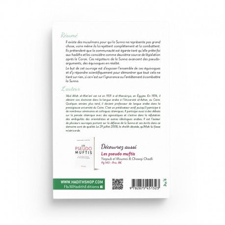 30 Prétextes pour Rejeter la Sunna - ‘Abd al-‘Azîm al-Mat‘anî - Éditions Al-Hadith - Librairie Al Minhaj