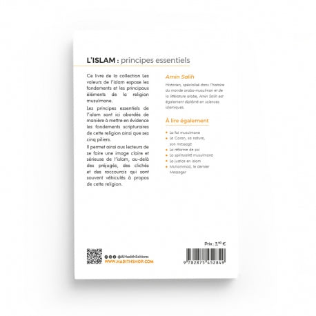 L'Islam : Principes Essentiels - Amin Salih (Collection Les Valeurs de l'Islam) - Éditions Al-Hadîth - Librairie Al Minhaj