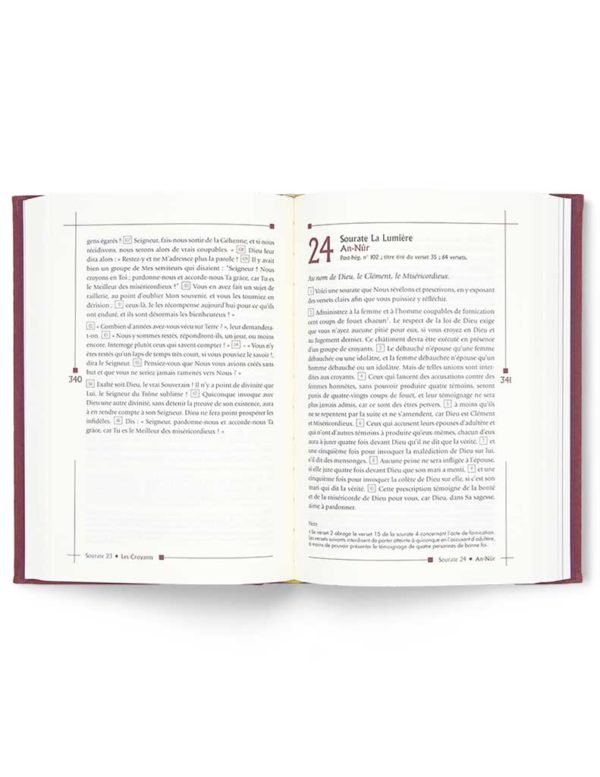 Noble Coran Version Française - Traduction Mohamed Chiadmi - Edition Tawhid Format: 14x21 cm - Librairie Al Minhaj