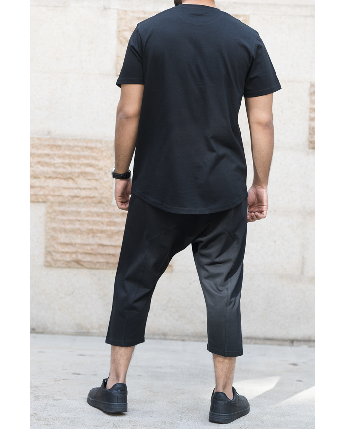 Ensemble Sarouel & Tee-Shirt WASSAT – Noir, Gris, Vert, Beige, Bleu Ciel – 100% Coton