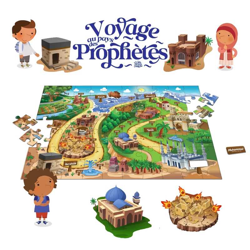 Puzzle Voyage au Pays des Prophètes - Éditions Learning Roots - Librairie Al Minhaj