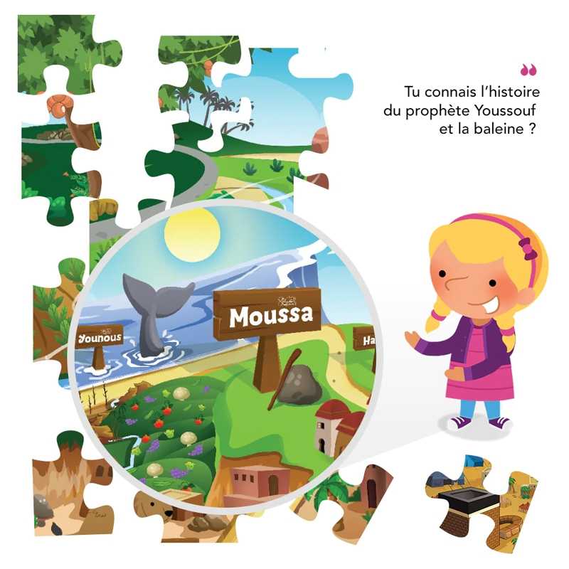 Puzzle Voyage au Pays des Prophètes - Éditions Learning Roots - Librairie Al Minhaj