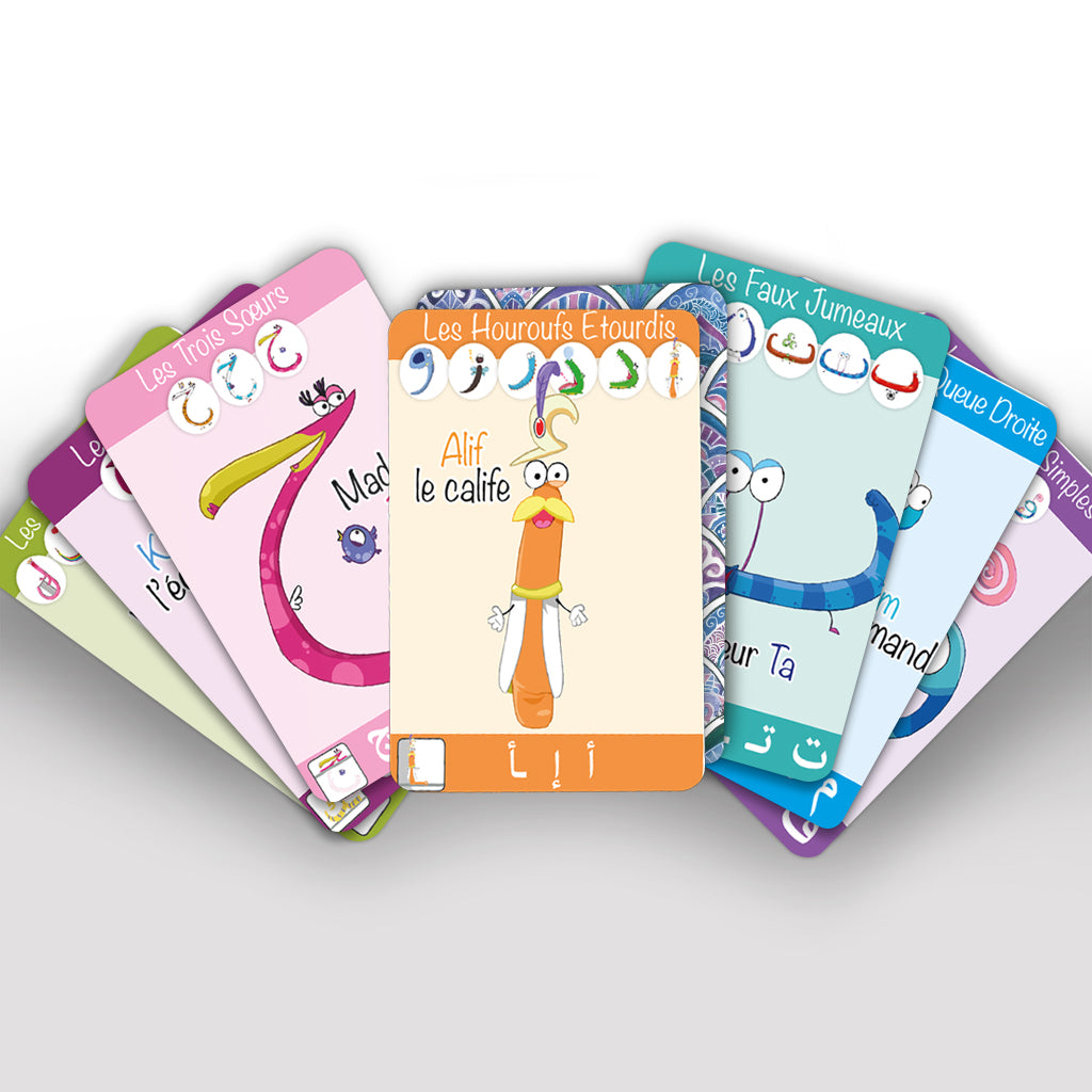 Le Jeu des 7 Familles du Monde des Houroufs - Alphabet Arabe - Monde Des Houroufs - Librairie Al Minhaj