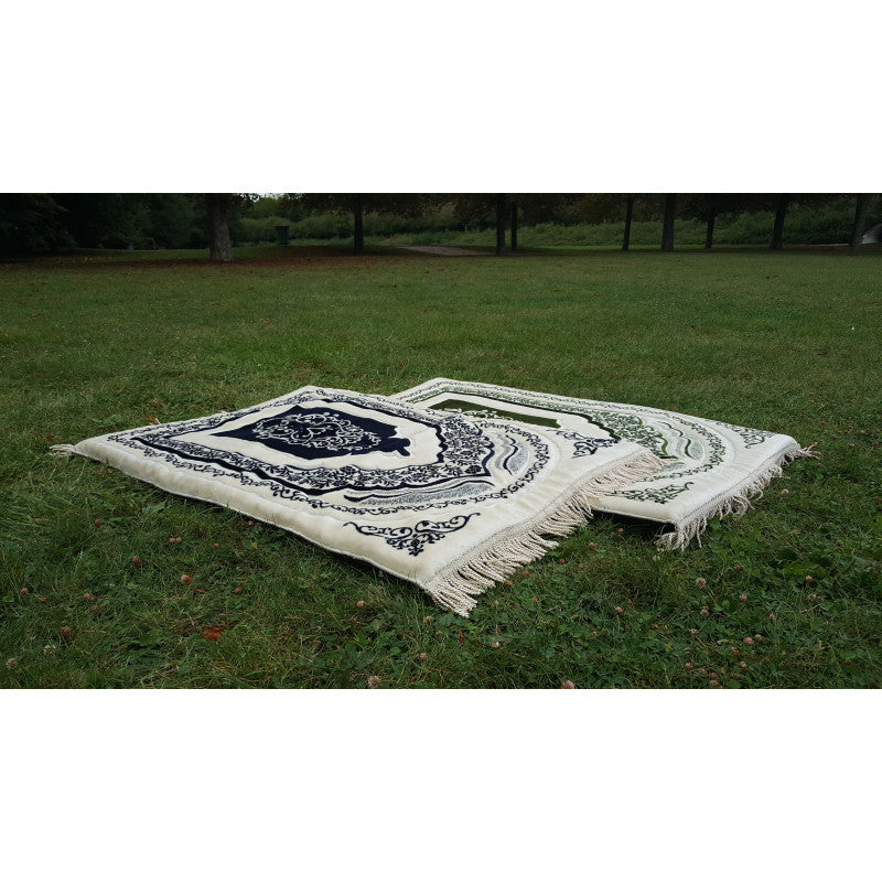 Photo de Tapis de Prière à Mémoire de Forme en Microfibre - Confort Orthopédique - Couleur Terracotta - Librairie Al Minhaj