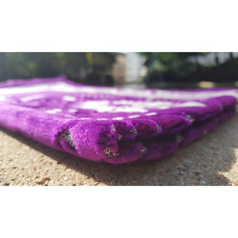 Tapis de Prière - Motif Fleurs - Couleur Violet