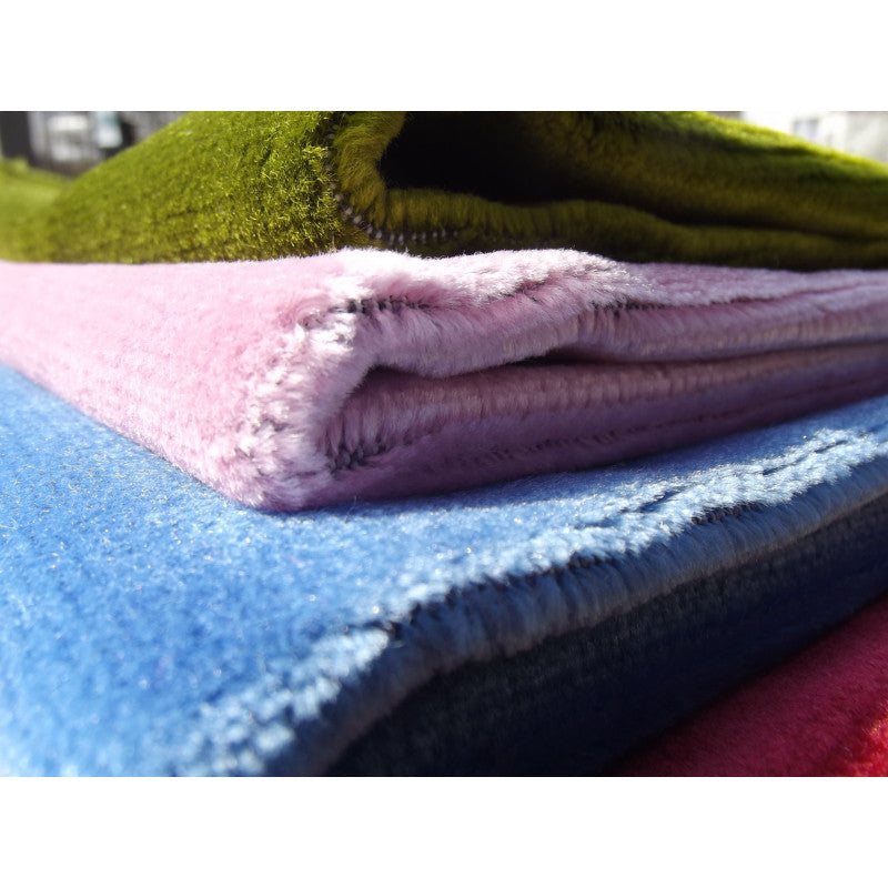 Tapis De Prière Velours Luxe Couleur Unie - ROSE PASTEL - Librairie Al Minhaj