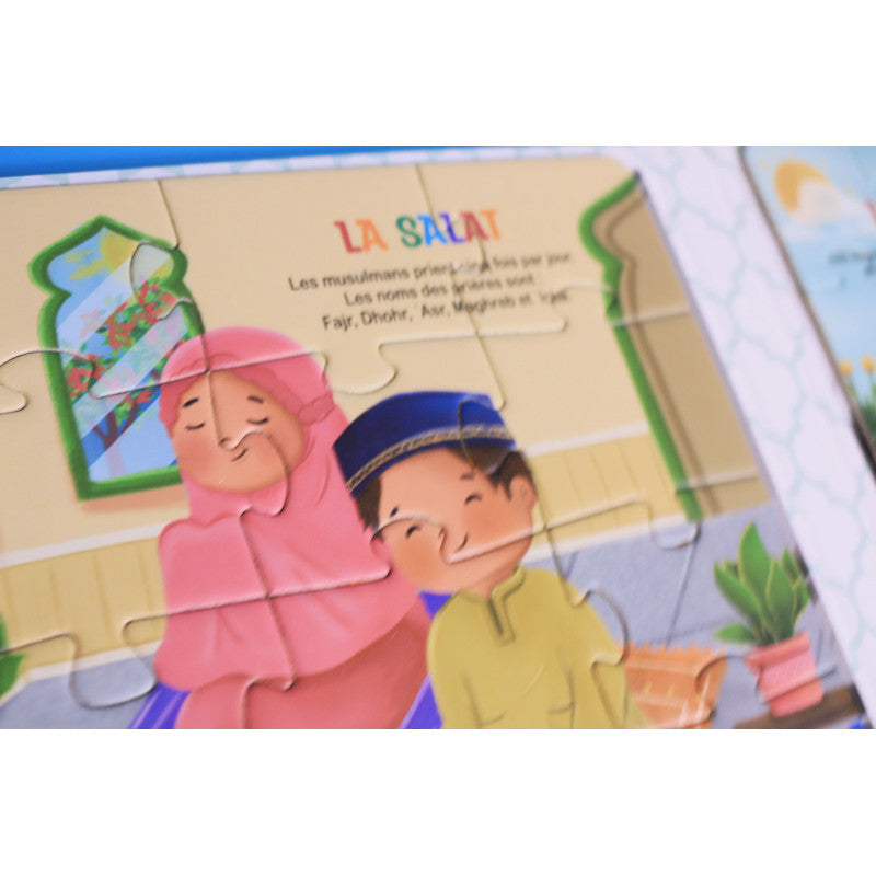 Livre Puzzle Magnétique : Les 5 Piliers De L'Islam (5 Puzzles Magnétiques En 1) - Sana Kids - Librairie Al Minhaj