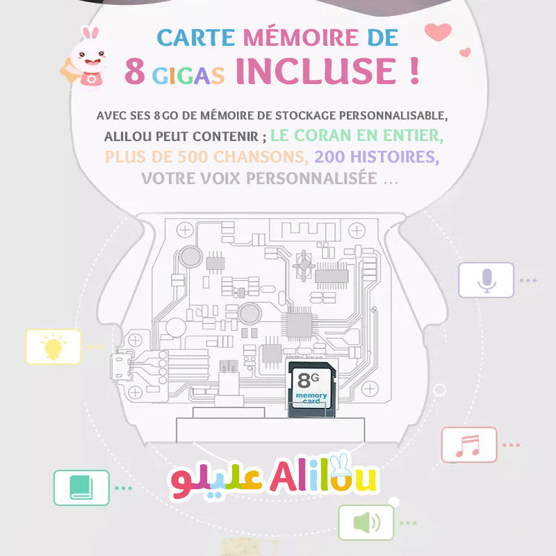 Photo de ALILOU Le Petit Lapinou Mouslim - Jouet / Veilleuse Ludo-Éducatif Pour Enfants Musulmans - Librairie Al Minhaj