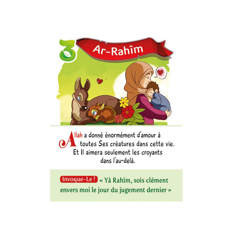 Les 99 Noms d’Allah pour aller au Paradis - Amine Rahali - SanaKids - Librairie Al Minhaj