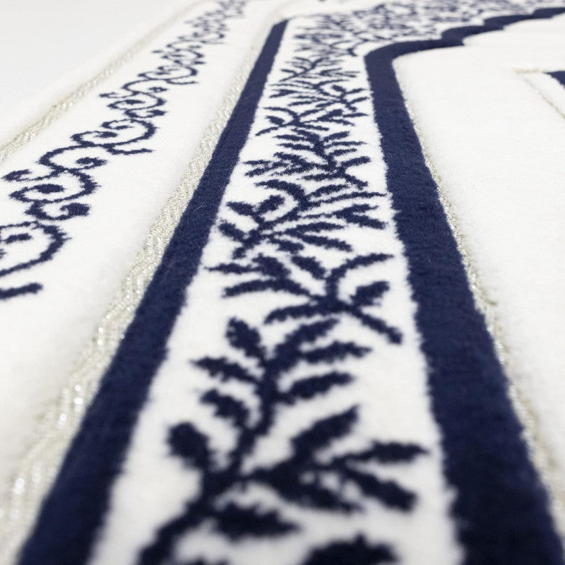 Tapis de Prière à Mémoire de Forme en Microfibre - Confort Orthopédique - Couleur Bleu
