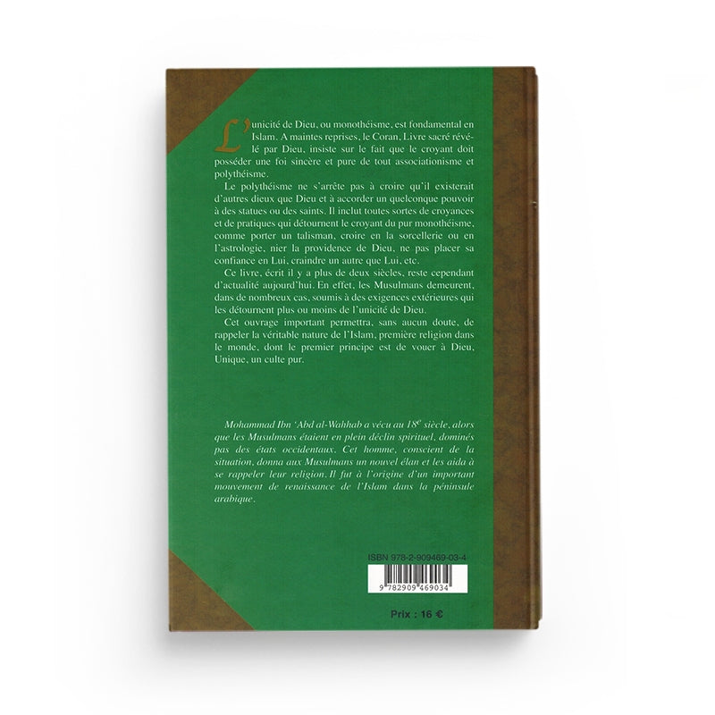 L’Unicité de Dieu – Kitâb At-Tawhîd – Ibn ‘Abd Al-Wahhab - Librairie Al Minhaj