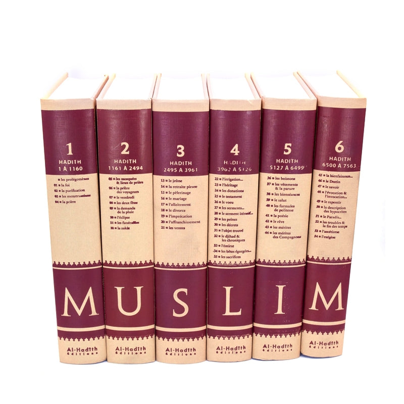 Sahih Muslim – Version intégrale 6 volumes bilingue