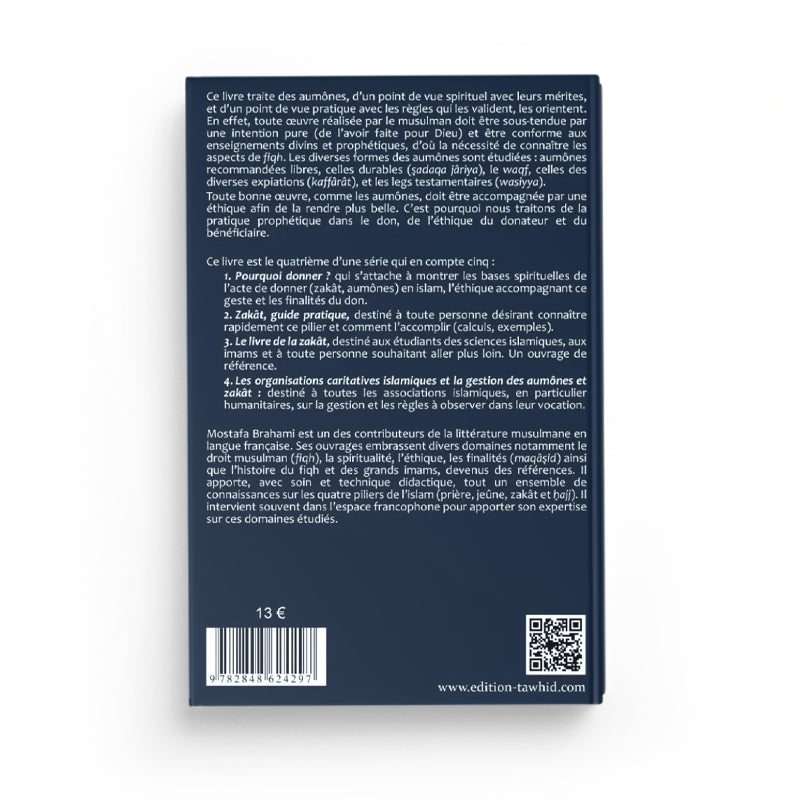 Le Livre des Aumônes – Editions Tawhid - Librairie Al Minhaj