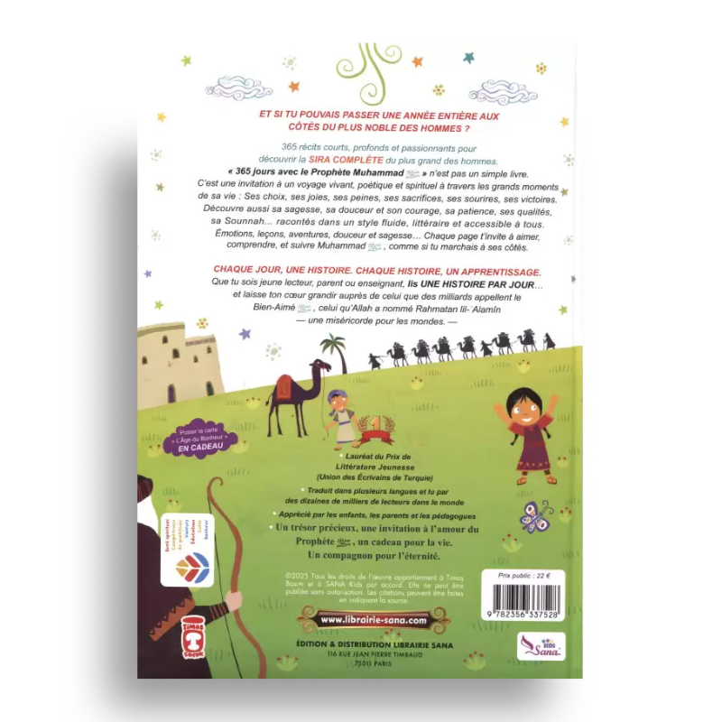 365 Jours Avec Le Prophète – Livre Jeunesse Sana Kids - Librairie Al Minhaj