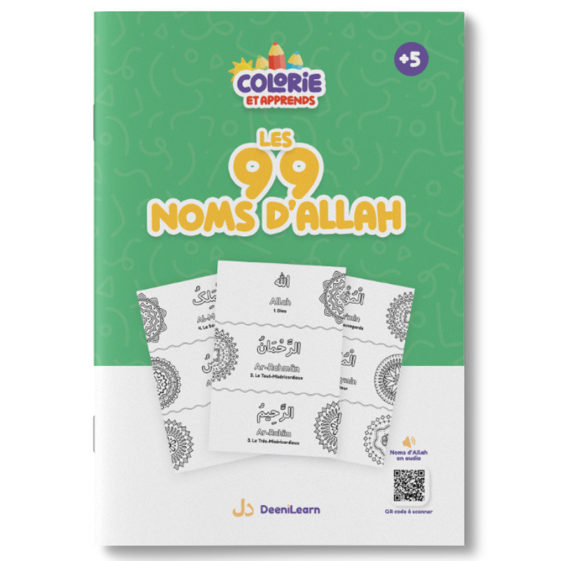 Colorie et Apprends – Les 99 Noms d’Allah – Deenilearn