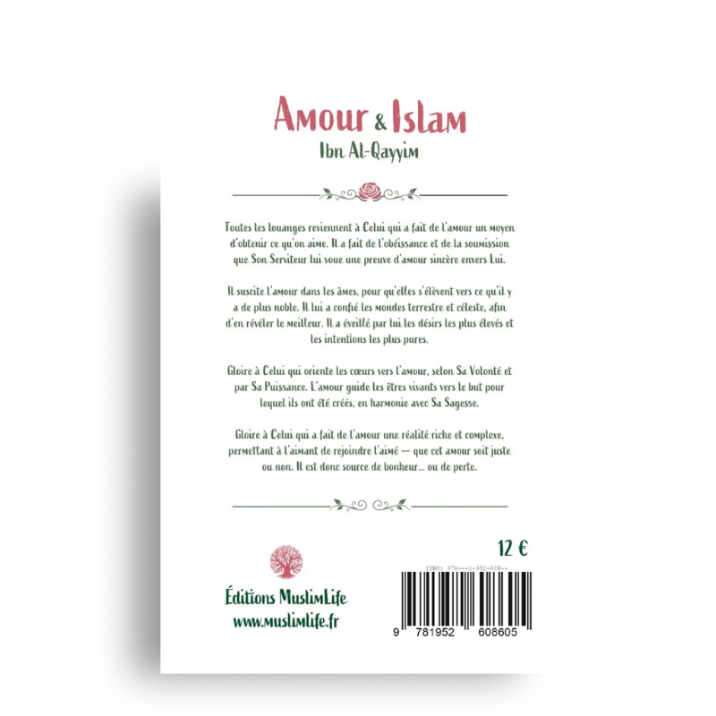 Amour & Islam – Ibn al-Qayyim – MuslimLife - Librairie Al Minhaj