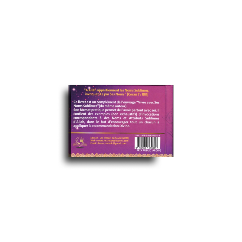 Invoque Par Ses Noms Sublimes – 99 Invocations (Bilingue) – Poche – Najette El Mouadhane - Librairie Al Minhaj