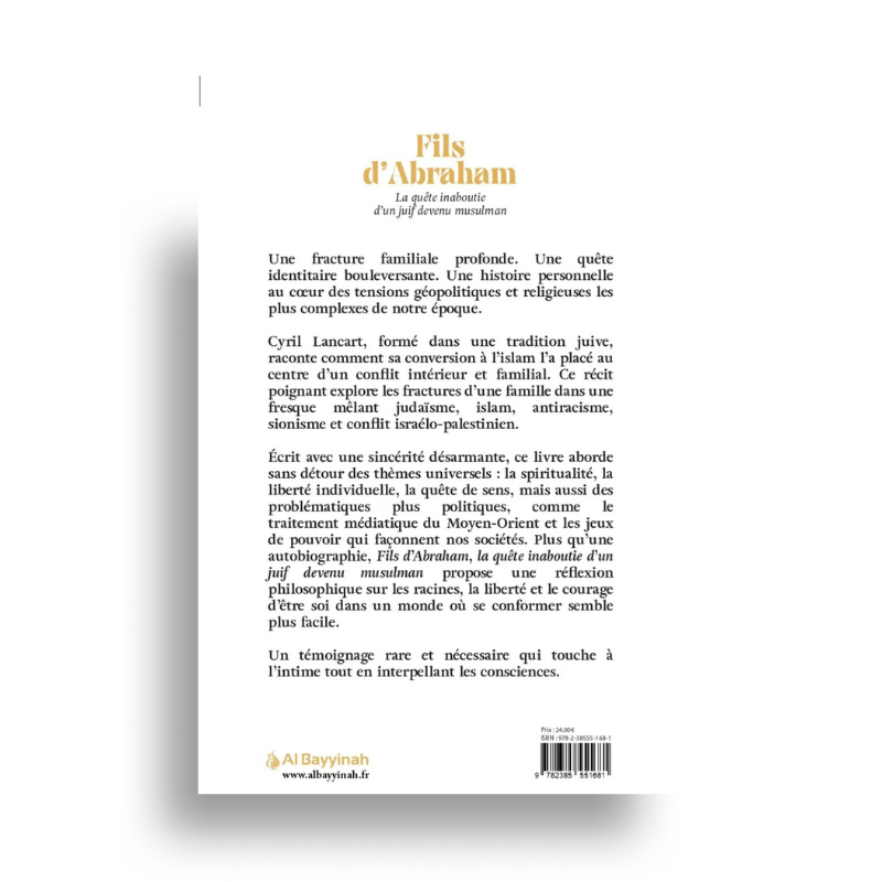 Fils d’Abraham – Cyril Lancart – Al Bayyinah - Librairie Al Minhaj