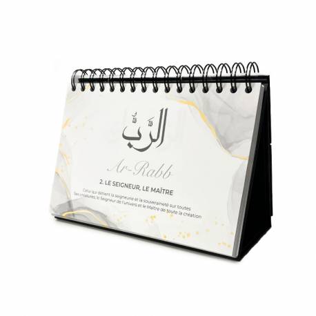 99 Noms d'Allah - Mieux Le Connaître pour Mieux L'Adorer - Calendrier Chevalet Noir - Al-Hadith - Librairie Al Minhaj