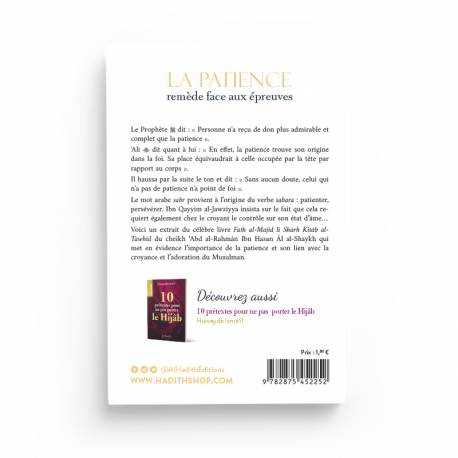 La Patience : Remède Face aux Épreuves - 'Abd al-Rahmân al al-Shaykh - Éditions Al-Hadith - Librairie Al Minhaj