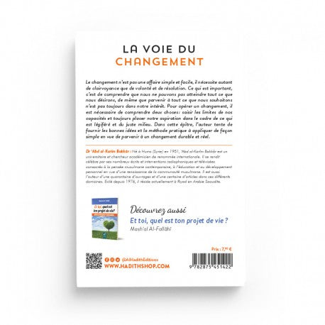 La Voie du Changement - Développement Personnel - Dr ‘Abd al-Karîm Bakkâr - Éditions Al-Hadith - Librairie Al Minhaj
