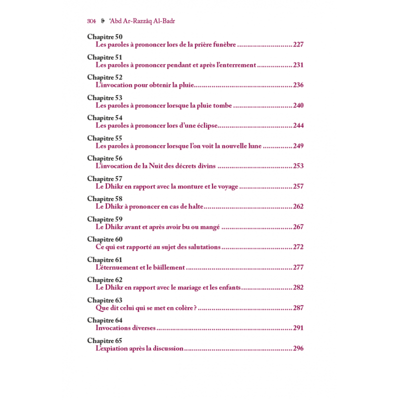 Le Dhikr du Jour et de la Nuit - ‘Abd Ar-Razzâq Al-Badr - Éditions Al-Hadîth - Librairie Al Minhaj