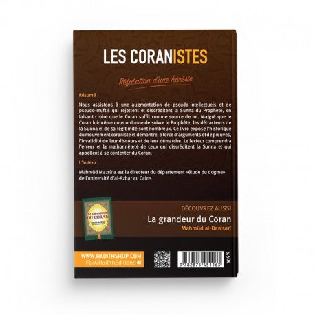 Les Coranistes - Réfutation d'une Hérésie - Mahmûd Mazrû'a - Éditions Al Hadith - Librairie Al Minhaj