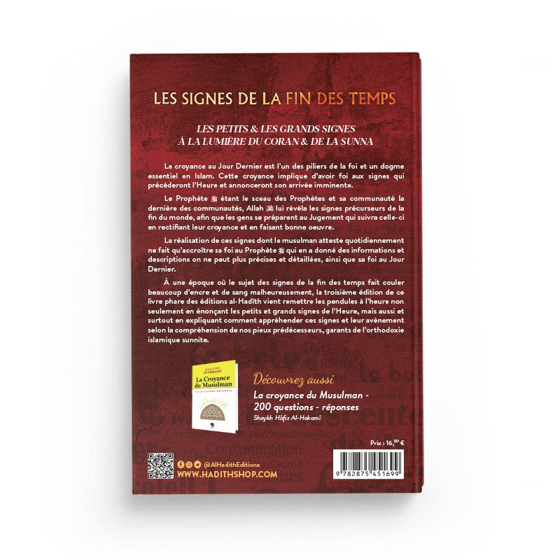 Les Signes de la Fin des Temps - Dr Yûsuf Al-Wâbil - Éditions Al-Hadîth - Librairie Al Minhaj