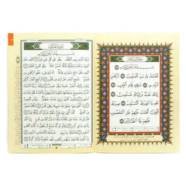 Coran Tajwid - Juzz Tabaraka Hafs En Arabe  Avec Index Des Mots - Format 24X17- جزء تبارك من مصحف التجويد – مع تفسير الكلمات، قياس 17×24سم - Librairie Al Minhaj