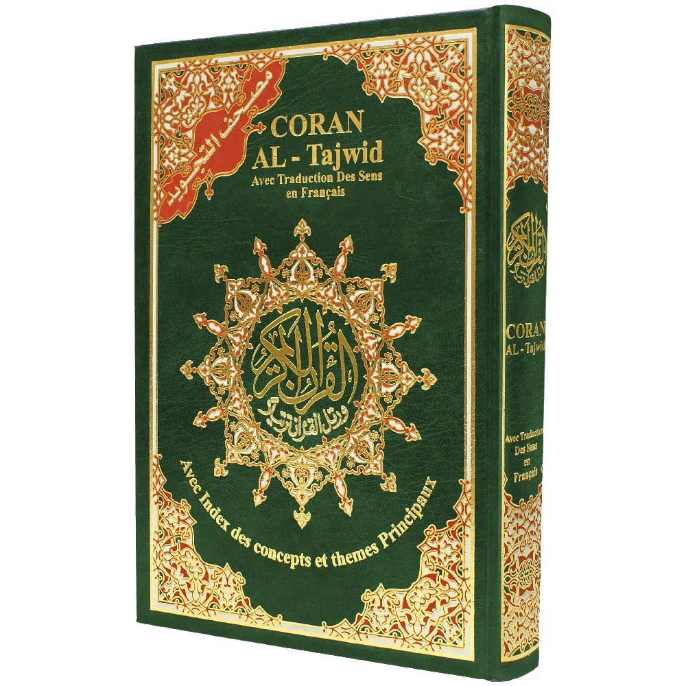 Coran Tajwid Arabe/Français HAFS - Index Des Mots Et Des Sujets Du Coran - FORMAT 17X24 -مصحف التجويد وبهامشه ترجمة المعاني وفهرس المواضيع باللغة الفرنسية قياس 17×24سم - Librairie Al Minhaj