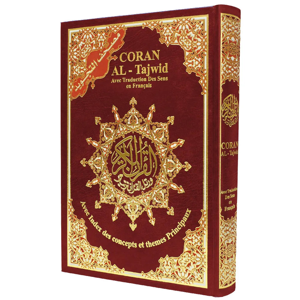 Coran Tajwid Arabe/Français HAFS - Index Des Mots Et Des Sujets Du Coran - FORMAT 17X24 -مصحف التجويد وبهامشه ترجمة المعاني وفهرس المواضيع باللغة الفرنسية قياس 17×24سم - Librairie Al Minhaj