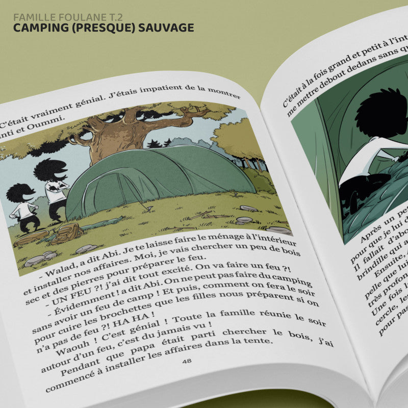 La Famille Foulane (Tome 2) - Camping (presque) sauvage - BDouin - Librairie Al Minhaj