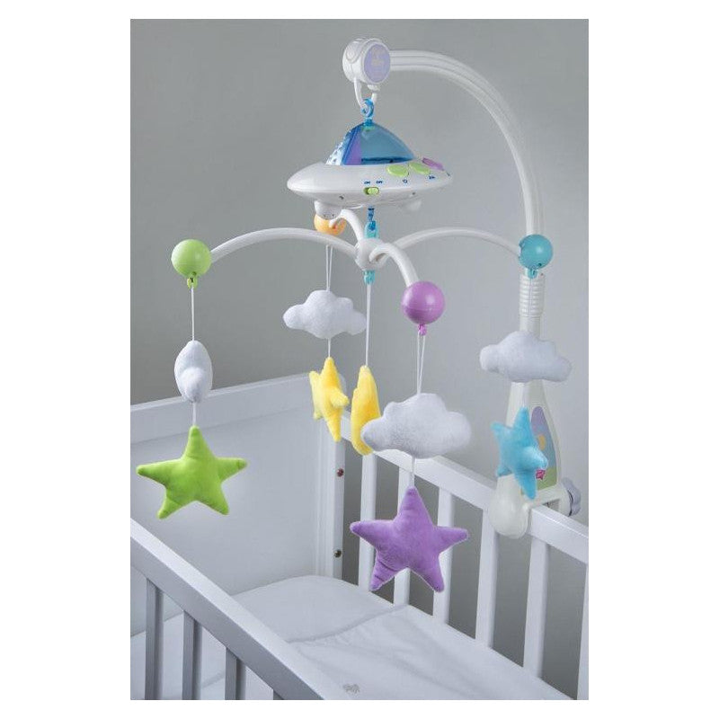Mobile Bébé Coranique Lumineux « Lune Étoiles» Télécommandé - Mobile Moon & Stars Desi Doll - Librairie Al Minhaj