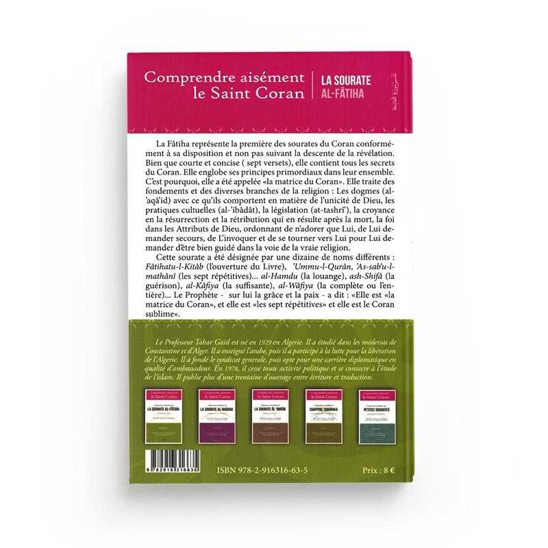 Tafsir - Explications Détaillées De La Sourate Al-Fâtiha - Tahar Gaïd - Éditions Iqra
