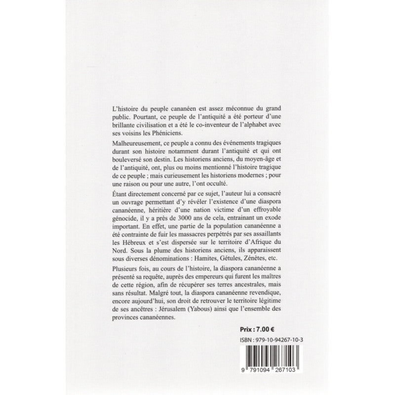 La Diaspora Cananéenne Réclame Jérusalem Et L'ensemble Des Provinces Cananéennes - Dr. Moussaoui Mahboubi - Éditions Sabil - Librairie Al Minhaj