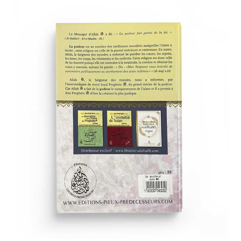 La Pudeur - Cheikh Raslan - Éditions Pieux Prédécesseurs