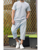 Ensemble Sarouel & Tee-Shirt WASSAT – Noir, Gris, Vert, Beige, Bleu Ciel – 100% Coton - Librairie Al Minhaj
