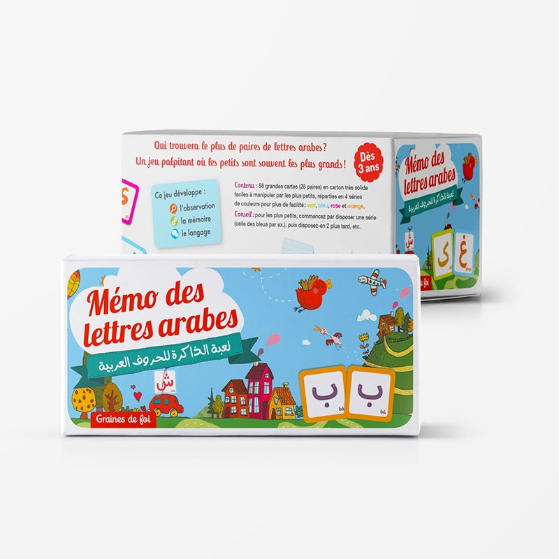 Mémo Des Lettres Arabes: Jeu Pour Les Enfants (Dés 3 Ans)- Graines De Foi