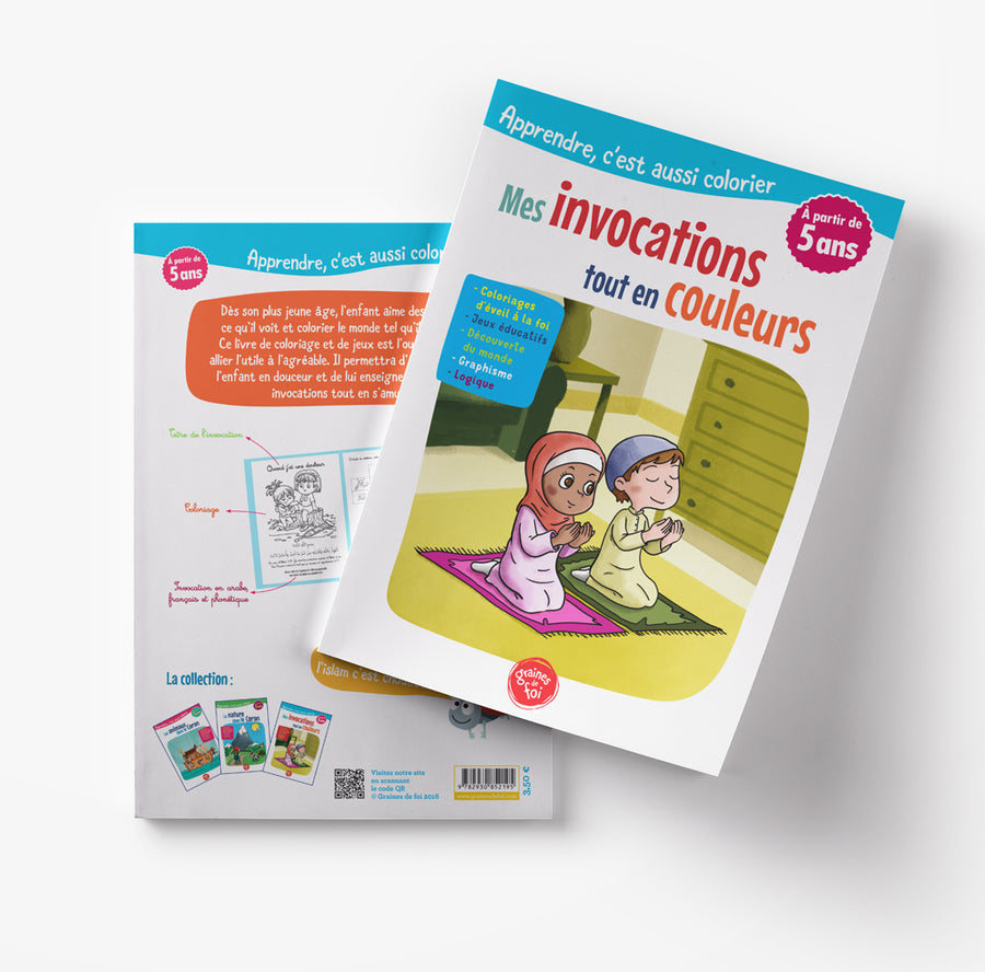 Mes invocations tout en couleurs - Graines De Foi - Librairie Al Minhaj