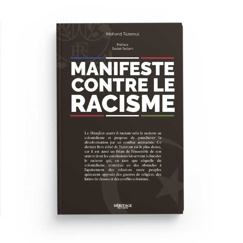 Manifeste contre le Racisme - Mohand Tazerout - Éditions Héritage - Librairie Al Minhaj