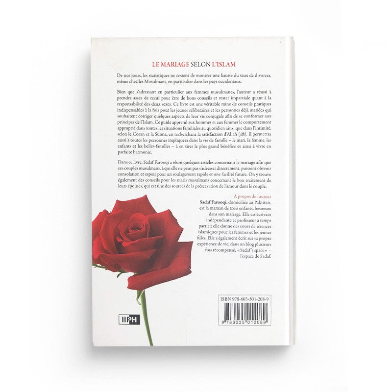 Le Mariage Selon l'islam - conseils pratiques pour faire face aux épreuves - Sadaf Farooqi - IIPH - Librairie Al Minhaj