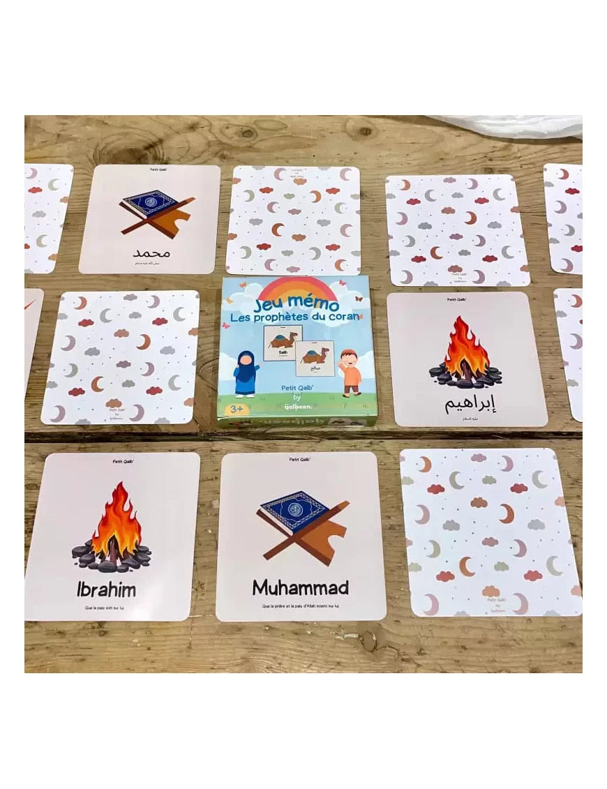 Jeu Mémo – Les Prophètes Du Coran – 50 Cartes – Qalbeen (3 Ans Et +) - Librairie Al Minhaj