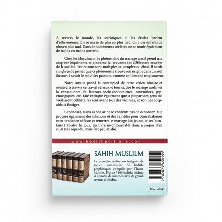 Le Mariage Tardif : Problèmes et Solutions - Ranâ Al-Sha'âr - Éditions Al-Hadîth - Librairie Al Minhaj