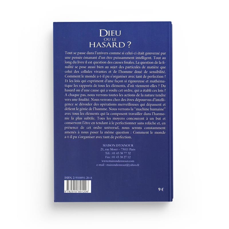 Dieu ou le Hasard ? - ABDELKHALED ABDELKRIM - Maison D'Ennour - Librairie Al Minhaj