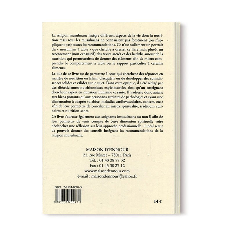 La Nutrition En Islam - Librairie Al Minhaj