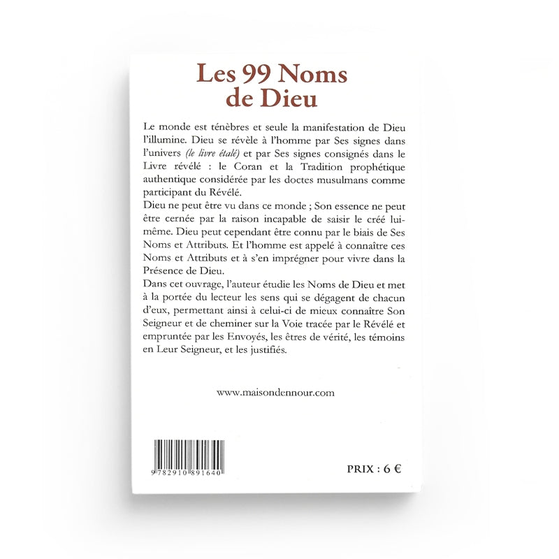 Les 99 Noms De Dieu - MUHAMMAD IQBÂL SIDDÎQÎ - Maison D'Ennour - Librairie Al Minhaj