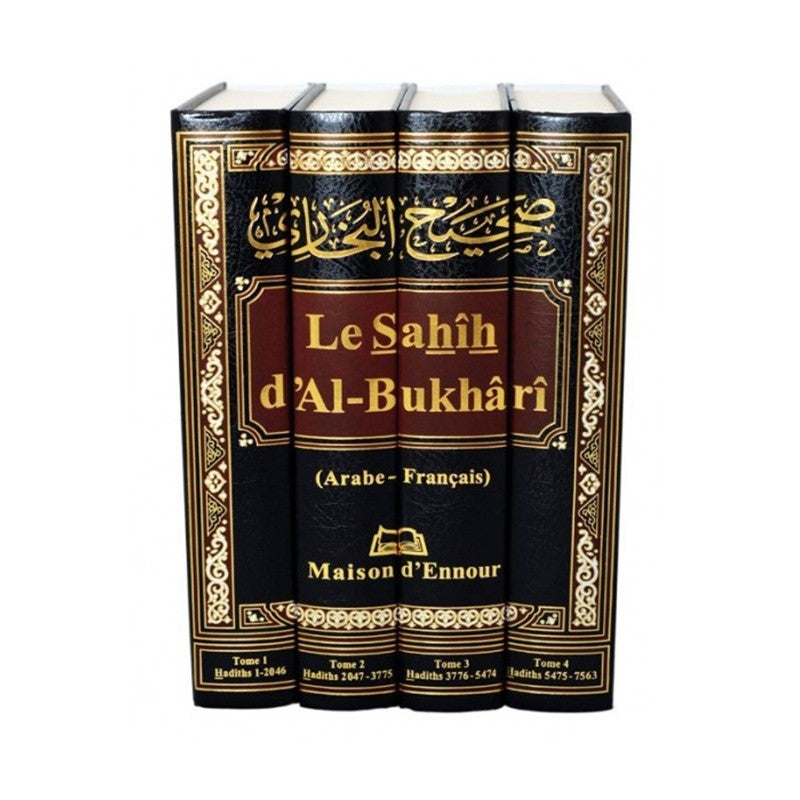 Sahih Al Boukhari Complet ( Arab-Français ) - Maison D'Ennour - 4 Volumes - Librairie Al Minhaj