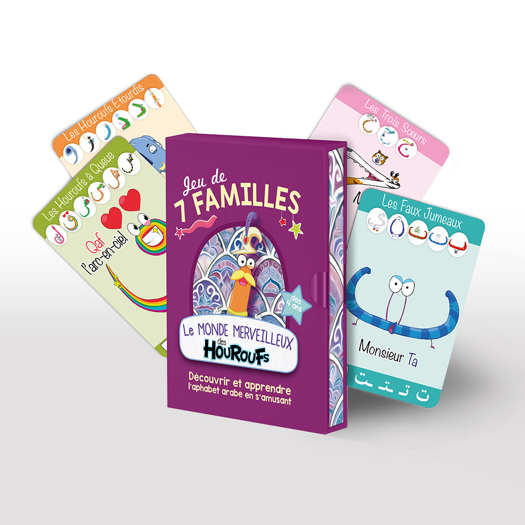 Le Jeu des 7 Familles du Monde des Houroufs - Alphabet Arabe - Monde Des Houroufs - Librairie Al Minhaj