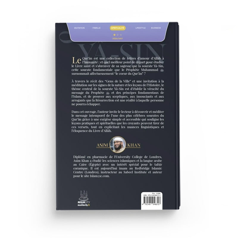 Les Leçons de la Sourate Yâ-Sîn – Le Coeur du Qur’ân - Asim Khan - Librairie Al Minhaj